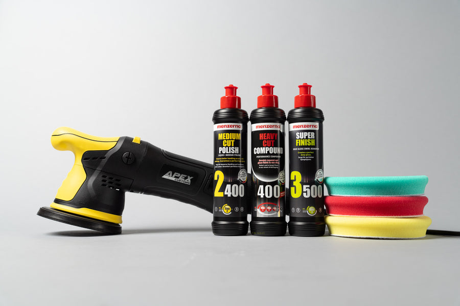 Apex Customs Sensei Pro 15mm - DA Polisher Menzerna Compound Kit (*)