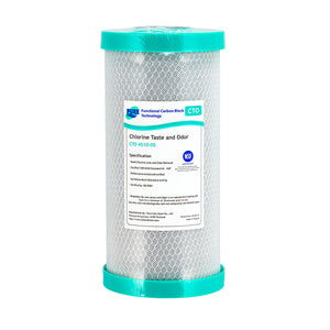 Filter Systems Australia 5 Micron Coconut Carbon Block Water Filter Cartridge 10" x 4.5" (GT4-13CTO)