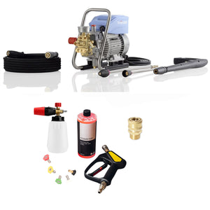 Kranzle KHD7/122TS Pressure Washer with BAR Short Trigger Gun, Snow Foam Cannon & Foamstar Shampoo Bundle